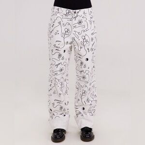 NWOT Samii Ryan Scribble Carpenter Pants